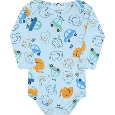 Imagem de Body mang long bebe 13545 kiko e kika - Kiko baby, Azul claro, G