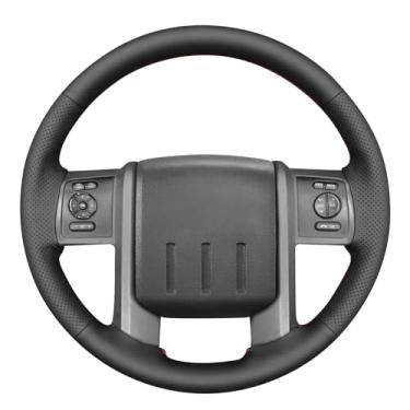 Imagem de MEWANT Capa de volante com costura DIY para Ford F-250 F-350 F450 F550 XL 2008-2016/Expedition 2007-2014 Acessórios de volante para Ford F-250 F-350