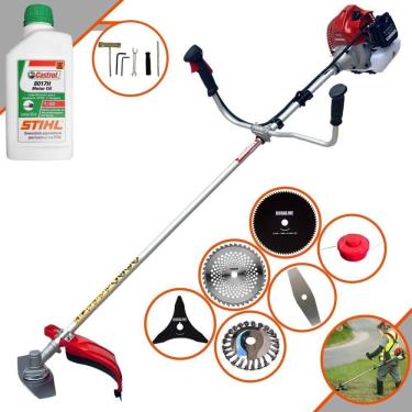 Imagem de Roçadeira Bcj620 Kawashima + 6 Opções De Cortes + Óleo Stihl