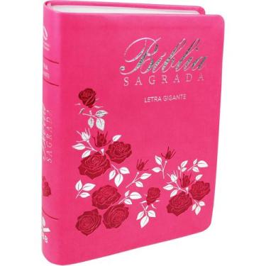 Imagem de Livro Bíblia Sagrada - Naa - Pink Com Índice - Média Lgig - SBB