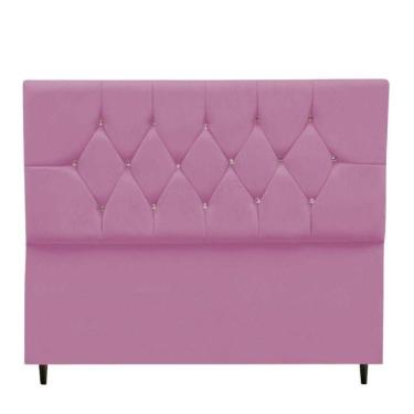 Imagem de Cabeceira Cama Estofada Box Queen 160 Cm Aurora Suede Rosa