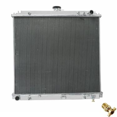 Imagem de Jepnriyo Radiador de alumínio de 3 fileiras para Nissan Frontier Pathfinder Xterrra 4.0L 5.6L 2005 2006 2007 2008 2009 2010 2011 2012 2013 2014 2015 2016 2017 2018, adequado Para Suzuki Equator 4 .0L