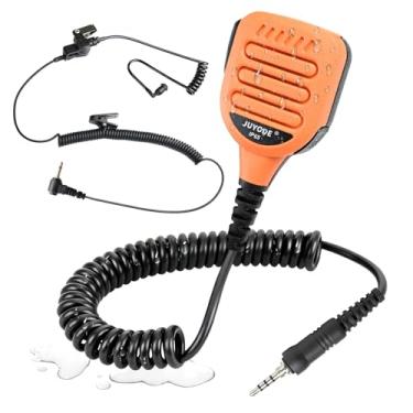 Imagem de JUYODE Microfone remoto de lapela de ombro VX-6R de 3,5 mm para rádio Yaesu Vertex VX-6 VX-7R VX-170 FT-270 HT Standard Horizon HX210 HX270 HX400 HX750S HX870 HX890 (128-laranja)