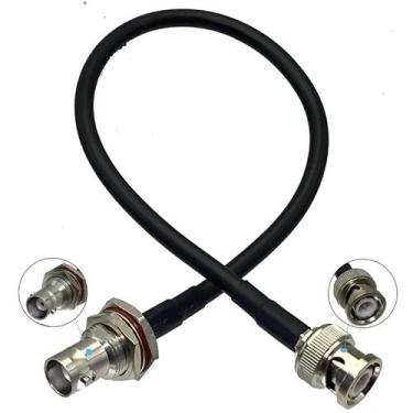Imagem de Cabo Jumper Coaxial RF RG58 De 6 Polegadas a 20M Com Conector BNC Fême