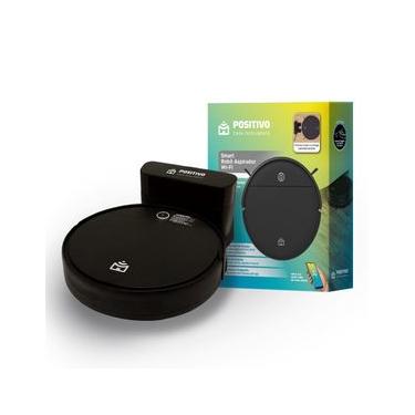 Imagem de Smart Robô Aspirador Wi-Fi PRA90 Positivo Casa Inteligente – Varre/Aspira/Passa Pano/Volta à base