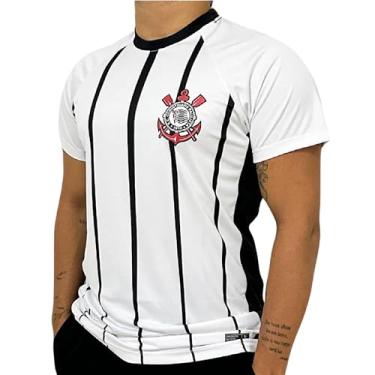 Imagem de Camisa Corinthians Recortes, Masculina, Branca, P