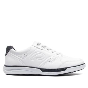 Imagem de Sapatênis Masculino Pegada Rye em Couro com Texturas Branco/marinho-Masculino