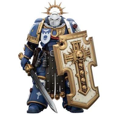 Imagem de JOYTOY Warhammer 40k Ultramarines Torvald with Power Sword, Stormshield and Bolt Pistol 1/18 Action Figure Collect and Display Model