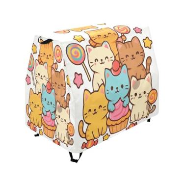 Imagem de Qilmy Cute Cats Kids Water Table Cover, Duty Waterproof Patio Table Covers for Outdoor Toddler Splash Tables, UV Resistant & Dustproof Play Table Protector, Cover Only