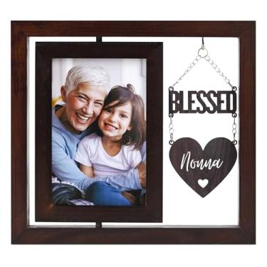 Imagem de InnoBeta Nonna Gifts, presentes para avó de netos, porta-retrato Blessed Nonna, Dia das Mães, Natal, aniversário, porta-retrato giratório 6R