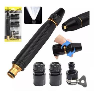 Imagem de Bico Engate Rápido Alta Pressão Mangueira Conector 3 Em 1 - Gayao