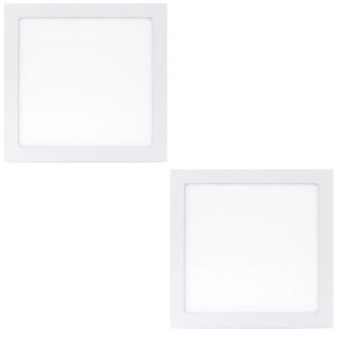 Imagem de Kit 2 Luminaria Led 18W Embutir Quadrado Branco Frio 6500K Bivolt - Al