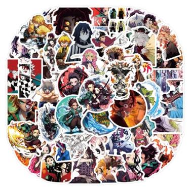 Imagem de JSYAVG 110pcs Demon Anime Slayer‌ Stickers for Girls Kids Teens Adult,Waterproof Vinyl Anime Decal for Water Bottle Skateboard Guitar Travel Case Bike Laptop Car Bumper Luggage Phone