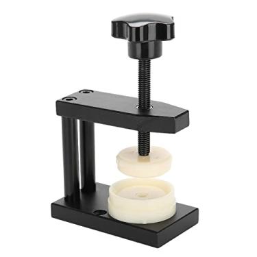 Imagem de Garosa Ferramenta de Prensa de Relógio Kit Profissional de Reparo de Prensa de Caixa de Relógio Com 12 Matrizes de Nylon, de Cristal Tipo Parafuso de Metal e Plástico para Reparo e Redimensionamento de 50/48 a 20/18 Mm