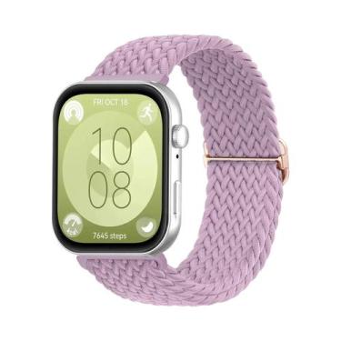 Imagem de Pulseira Trançada De Nylon Para Huawei Watch Fit 3 2 1, Faixa Solo Loo