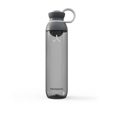 Imagem de Promixx Garrafa de água FORM – Garrafas de água grandes premium para hidratação, infusões e suplementos – Durabilidade vitalícia, garrafa de água à prova de vazamento, livre de BPA – 760 ml, cinza