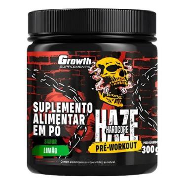 Imagem de Pré Treino Haze Hardcore 300g Growth Supplements Sabor Limão