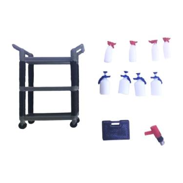 Imagem de Almencla Carrinho de Ferramentas em Miniatura, Escala 1/18, com 2 Níveis, para Oficina Mecânica ou Garagem, Style C