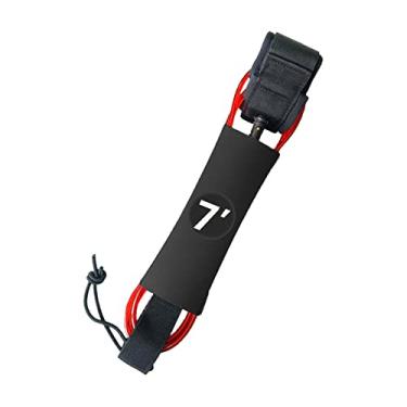 Imagem de Pegciuho Leash para Prancha de Stand Up Paddle, Corda de para Pranchas de Surf E Atividades de SUP, Vermelho, 7 pés