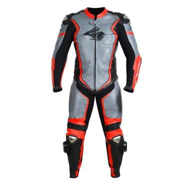 Imagem de Macacão de Couro Motociclista RAZOR  - Racing Rabbit-Masculino