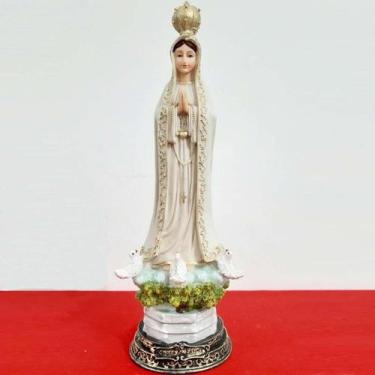 Imagem de Imagem de Nossa Senhora de Fátima de Resina - 30 cm - Soul Turista