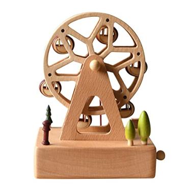 Imagem de Acofuns Caixa de música roda-gigante para meninas presente de aniversário de dia dos namorados, presente de viagem, brinquedo inteligente para amantes, amigos e crianças, lembranças-toca castelo no