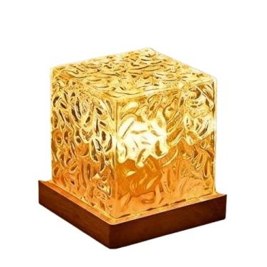 Imagem de Projetores Luz Decorativa de acrílico com padrão ondulado criativo, combinada com iluminação de cristal em forma de onda, ideal para festas românticas e animadas