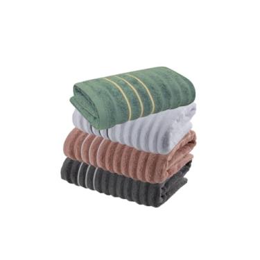 Imagem de Jogo de Toalhas de Rosto 4 peças Leve Macia Ondulada Jacquard Wave Corttex