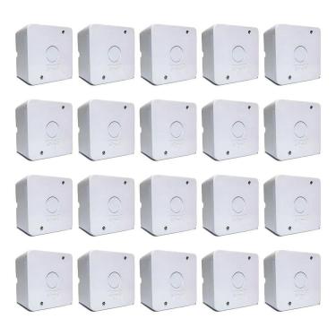 Imagem de 20X Caixa Proteção Sobrepor Organizadora Cftv Stilus - 2505