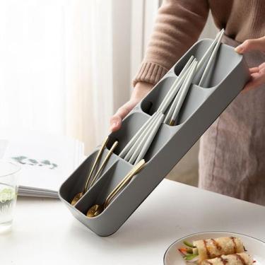 Imagem de Porta Talheres Organizador Para Gaveta Com Divisória - ORGANIZADOR TAL