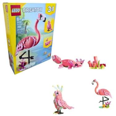 Imagem de Lego Creator 3 em 1 Animal Selvagem: Flamingo Rosa 31170