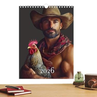 Imagem de Calendário de Parede | Organizador Mensal Com Cores Vibrantes | Design 2026 para Calendário de Parede - para Família Crianças Professores Sala de Aula e Casa no Frigorífico