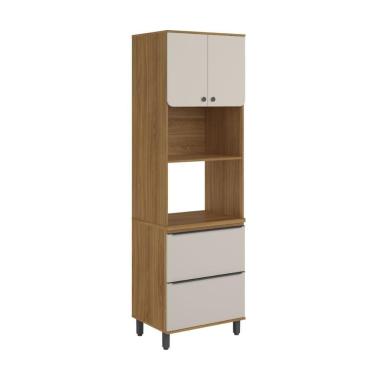 Imagem de Torre Quente Para Cozinha 2 Fornos 2 Gav Serena Bertolini Lunar Grey/carvalho Xingu