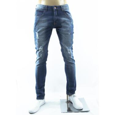 Imagem de CALÇA JEANS ROCK & SODA DESTROYED AZUL ESCURO - MASCULINO-Masculino