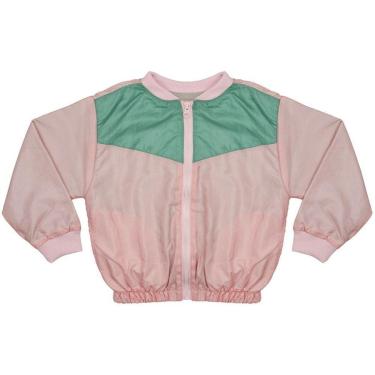 Imagem de Jaqueta Infantil Look Jeans Corta Vento Rosa - ROSA - 02-Feminino