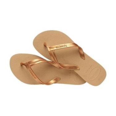 Imagem de Chinelo Havaianas Elegance - Dourado - Tam 39/40-Feminino