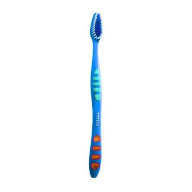 Imagem de Escova Dental Média Super Joy Cabo Antideslizante Klin, Azul
