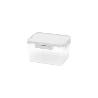 Imagem de Pote Hermético 1,6 L Retangular Plástico Cor Branco Linha Hug Coza Branco Coza