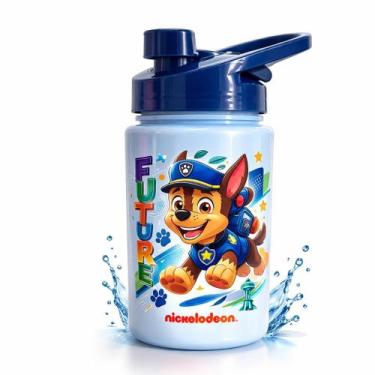 Imagem de Garrafa Squeeze Patrulha Canina 500 ml Nova Versão Cor:Azul - Bandeira