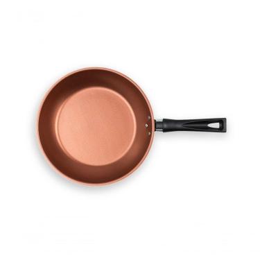 Imagem de Frigideira 20 Cm 880 Ml Pro-flon Antiaderente Cinza Range Linha Topázio Brinox Cinza