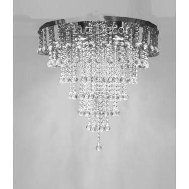 Imagem de Luminária De Cristal Para Sala De Estar Com 50cm De Altura - Luz Decor