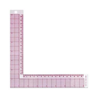 Imagem de Régua De Quilting Em L De Plástico Para Corte De Roupas, Ferramentas D