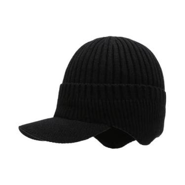 Imagem de Gorro De Inverno Masculino Quente E À Prova De Vento Com Protetor De O