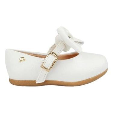 Imagem de Sapato Pampili Bebê Infantil Mini Angel Laço Removível Sapatilha Batizado-Feminino