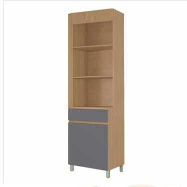 Imagem de Paneleiro Torre Angular 1 Porta 1 Gaveta Realeza Premium 65cm MDF Nesher