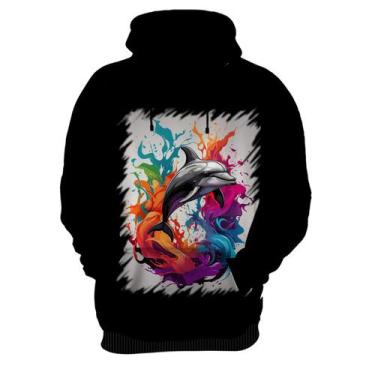 Imagem de Blusa de Frio Golfinho Inteligência Arte Pintura 9 - Kasubeck Store, G