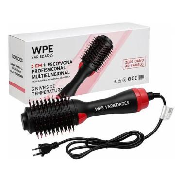 Imagem de Escova Secadora Alisadora Modeladora 1000w Uso Profissional - WPE VARI