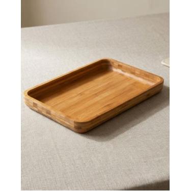Imagem de Bandeja Bambu Retangular 30x45 Mor Gamela Servir Churrasco