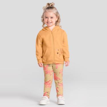 Imagem de Conjunto infantil menina de oncinha em moletom Brandili-Feminino