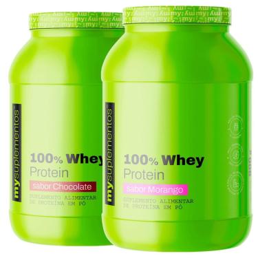 Imagem de Kit 2x 100 Whey Protein 900g – My Suplementos-Unissex